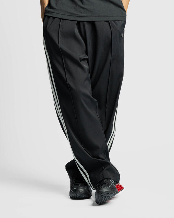 Black baggy track pants on sale